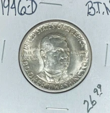 1946-D B.T.W. COMMEMORATIVE SILVER HALF DOLLAR ~NICE COIN~
