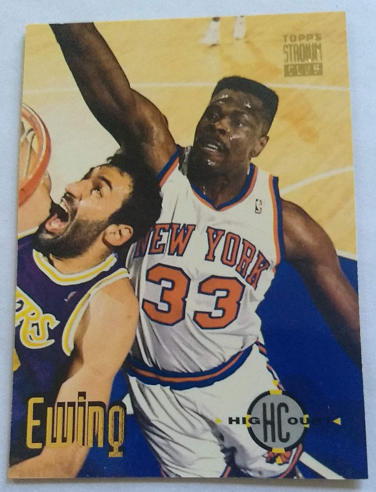 PATRICK EWING, 1993-94 TOPPS STADIUM CLUB #68, KNICKS