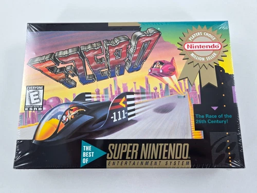 F-ZERO NEW SEALED 1991 Authentic Super Nintendo SNES Player's Choice