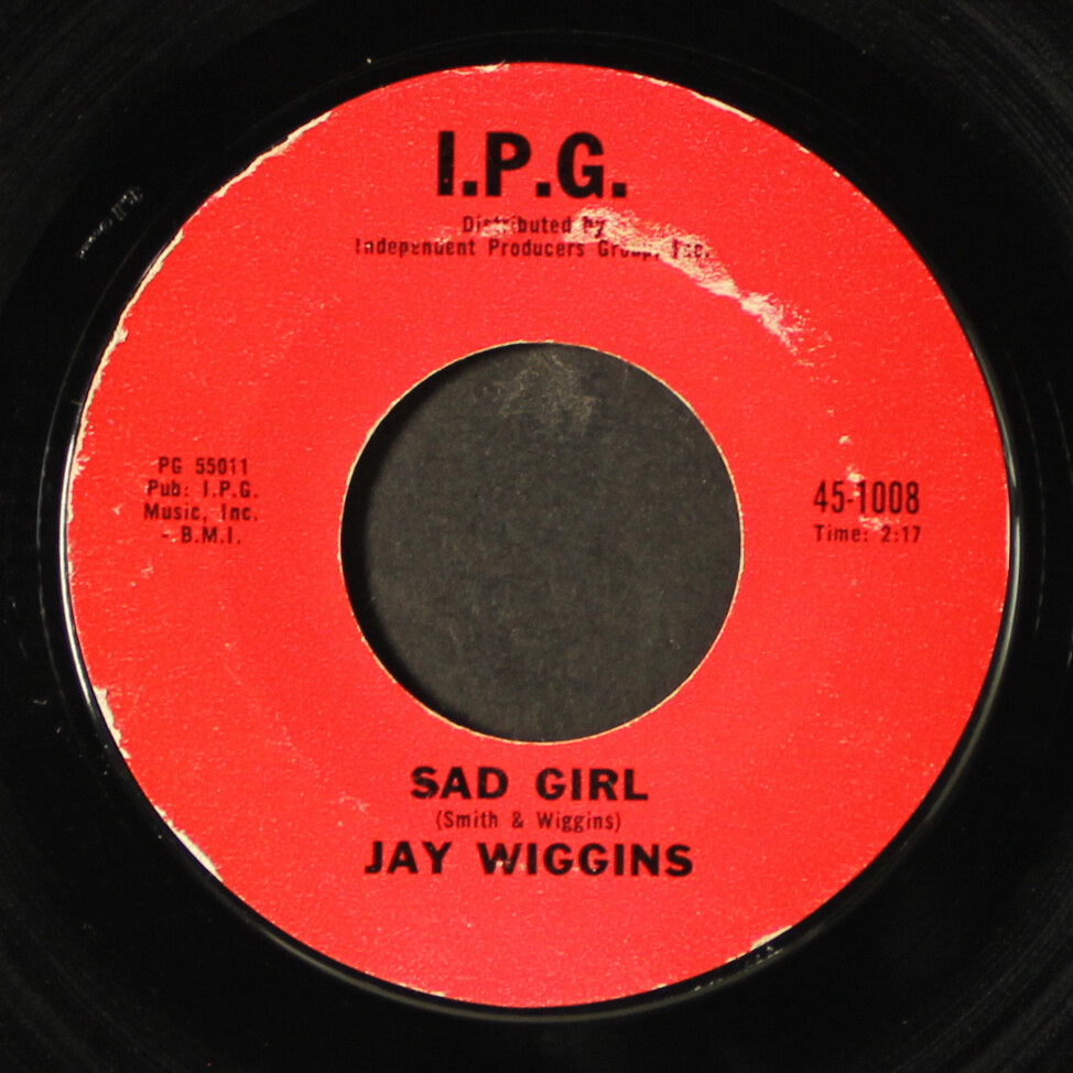 【Fear】VA LP JAY WIGGINS: sad girl / no not me IPG 7