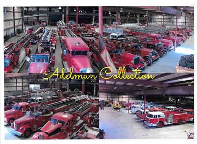 NY4002 4-Way Photo Collage Andy Leider Fire Truck Museum in New York State