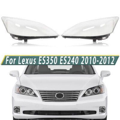 For 2010-2012 Lexus ES350 ES240 A Pair Clear Headlight Cover Lens Left+Right