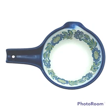 Figgjo Tor Viking Floral Blue Green Open Saucepan Pot Norway Flameware