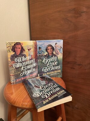 June Masters Bacher Books Pioneer Romance Book Lot of Three Paperbacks