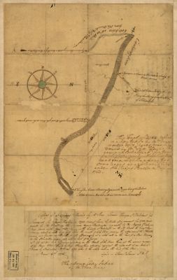 16'' x 24'' 1774 Map Of Kanawha River Valley West Virginia Real Property