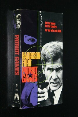 Vintage VHS Patriot Games (VHS 1992) Anne Archer Harrison Ford MINTY