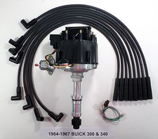 Buick Small Block 340 1964-1967 Hei Distributor Black 8mm Spark Plug Wires