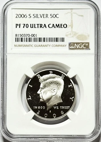 2006 S Kennedy Silver 50C Half Dollar NGC PF70 Ultra Cameo