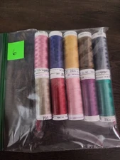 Mettler Sewing Thread Lot of 10 Assorted Spools. Lot # 6