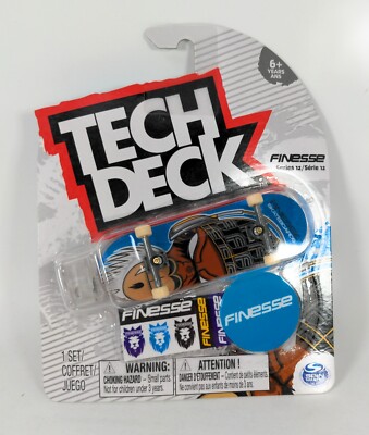 Tech Deck Finesse Skateboards Blue Headphone Monkey Series 12