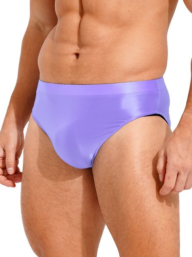 Mens Underwear Shiny Metallic Jockstrap Pouch Panties High Waist Solid Color - Picture 89 of 96