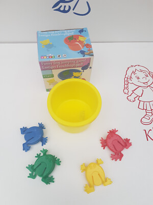 Lustiges Froschhüpfspiel oder Tiddly Winks 