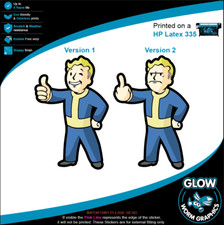 Fallout 4 Vault Boy Peeking Pip-Boy Vault-Tec Car Van Window Sticker Vinyl Decal
