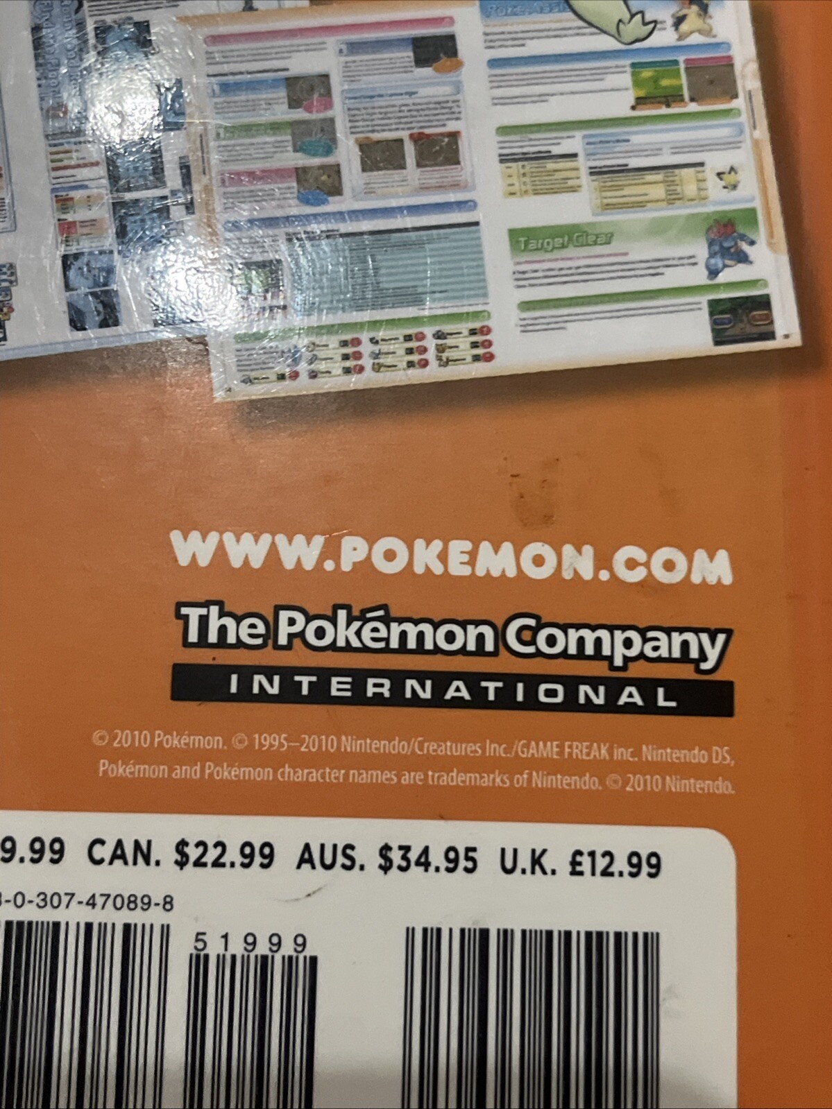 Official 2010 Pokemon Ranger Guardian Signs Strategy Guide 