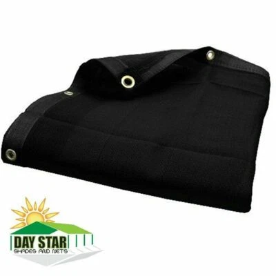 (Black) HD Mesh Tarp Net Sun Shade Fence Screen Patio Canopy Top - Image 1 of 4