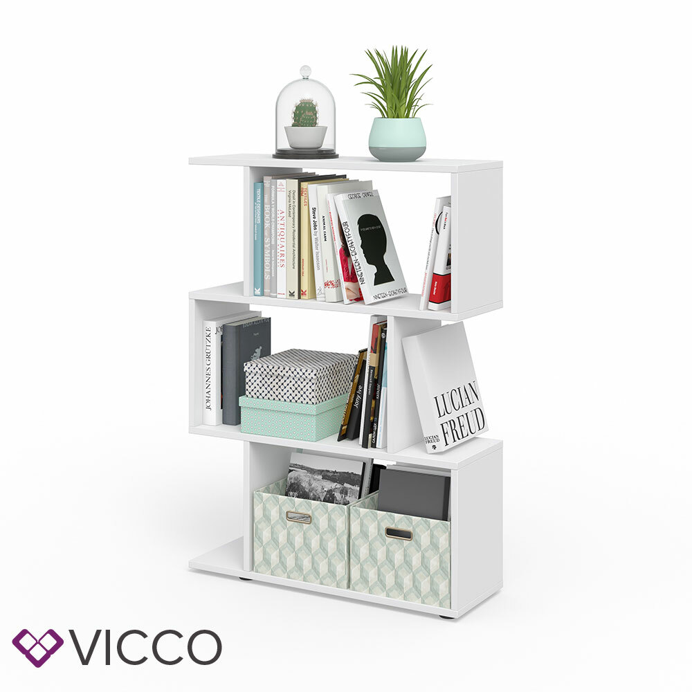 Séparateur de pièce bibliothèque étagère sur pied étagère haute Levio