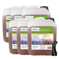 30L ProFair&reg; Lein&ouml;l f&uuml;r Pferde, kaltgepresst 100% rein - OHNE Zus&auml;tze (6x5L)