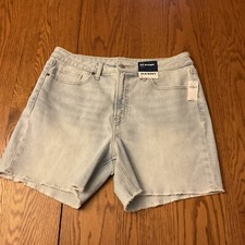Old Navy High-Rise OG Straight Womens Cut-Off Shorts Frayed Size 12 NWT