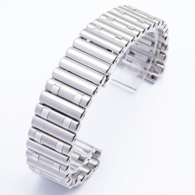 22mm 316L Steel Bracelet Metal Watch Band Strap Fits Breitling Chronomat B01