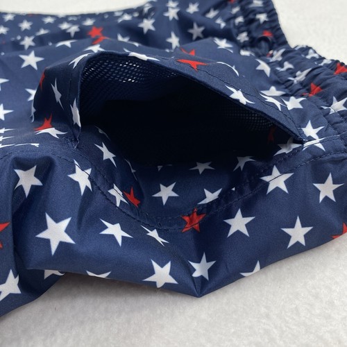 DSG Boys Shorts Size 2XS Woven Volley Blue Red White Stars Sports Athletic - Picture 8 of 8