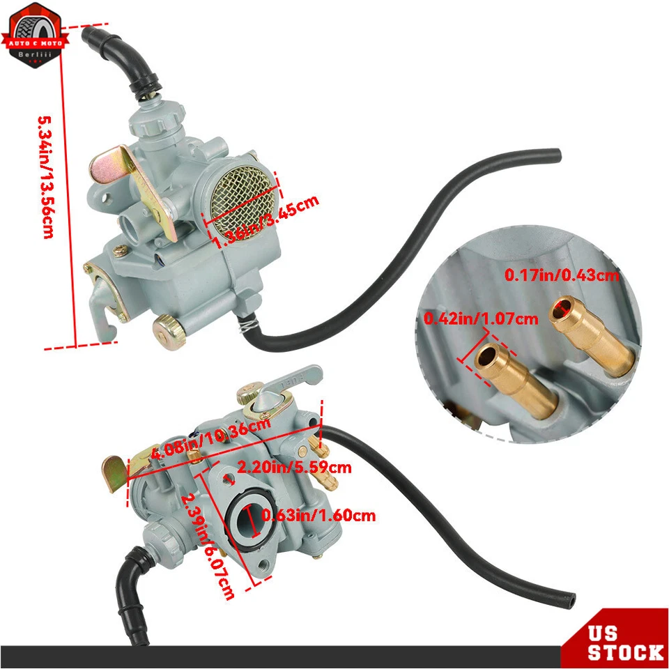 Carburador com cabo de aceleração para Honda CT70 Trail 1969-1977 K0 K1 K2 K3 - Imagem 2 de 4