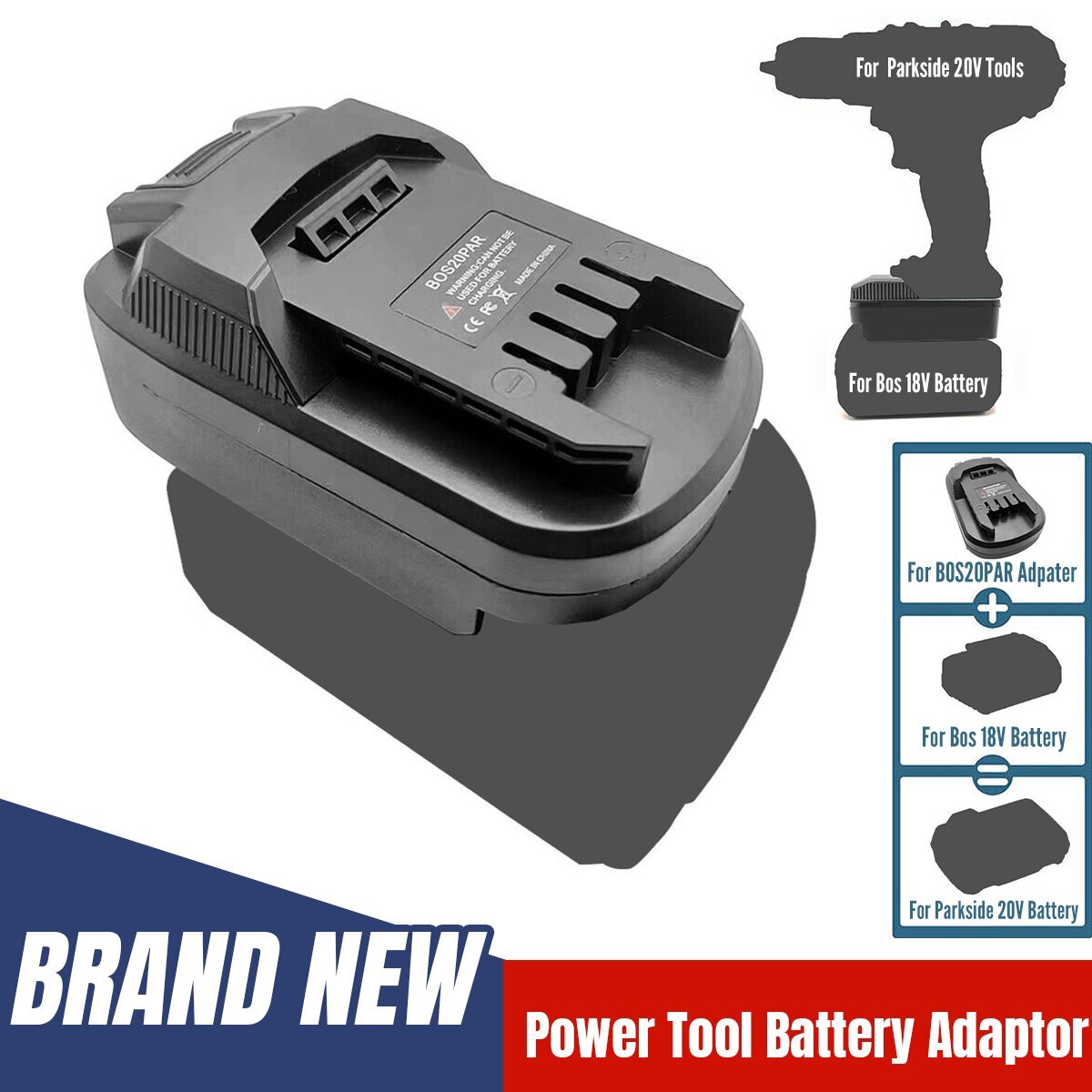 Adapter For Bosch 18V Battery Converter to For Parkside 20V