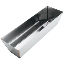 12" Stainless Steel Drywall Heli-Arc Contoured Mud Pan MADE in the USA Mudpan