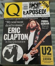 ERIC CLAPTON Q #63 MAGAZINE DEC 1991 ERIC CLAPTON COVER AND INTERVIEW UK