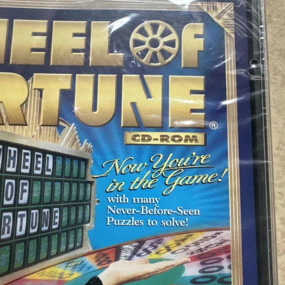 WHEEL OF FORTUNE by Hasbro PC CD-ROM 1st Edition Video Game 1999 New Sealed! - Image 4 of 4