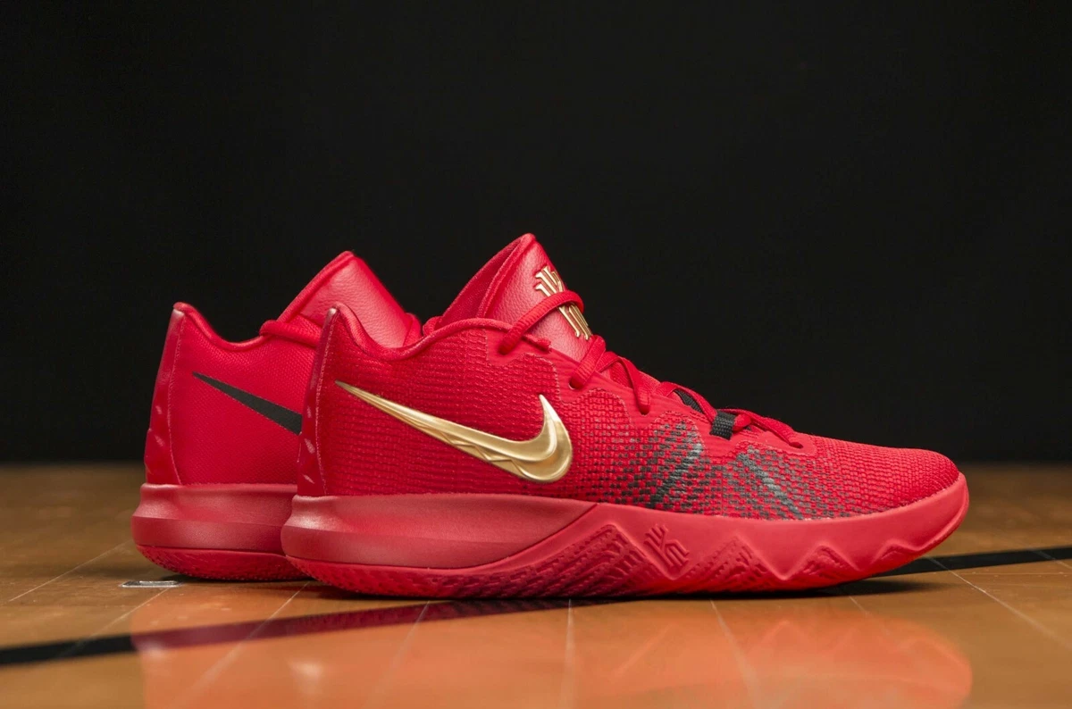 Nike Kyrie Flytrap Red Gold Medal Carpet AA7071 600 Men US 9.5