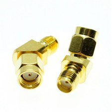 2pcs 45 degree SMA Female to RP-SMA Male Connector and 135 degree angle Adapter