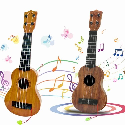 Kids Toy Ukulele Kids Guitar with Pick Musical Toy 17 Inch 4 Strings Educational - Bild 9 von 22