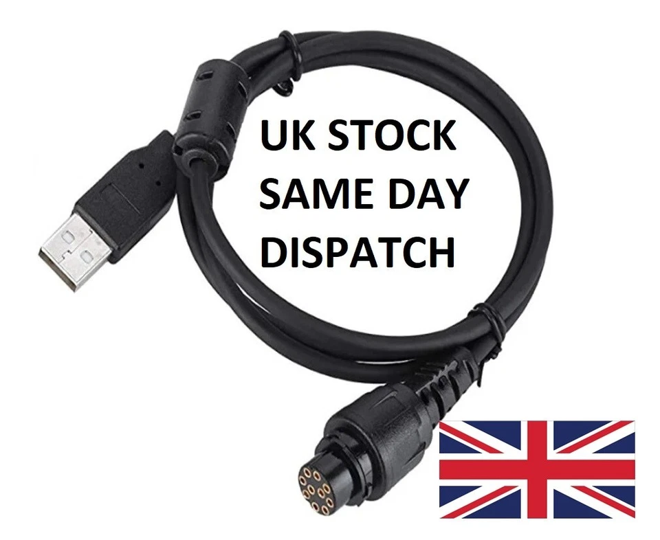 UK RADIO CABLES USB Programming cable for SEPURA SBM8040 SCM8040 MOBILE RADIO HAM DMR DIGITAL