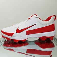 Nike Force Trout 9 Pro MCS Baseball Cleats "White Red" - Men's 13 - FZ0915-104