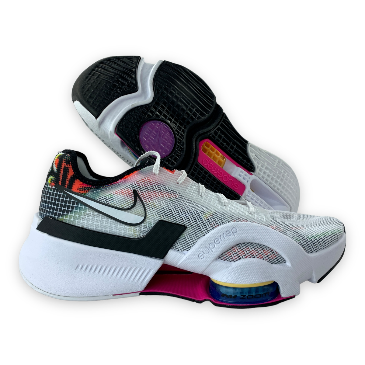 Nike Air Zoom Superrep 3 Cross Fit Training HIIT White Black