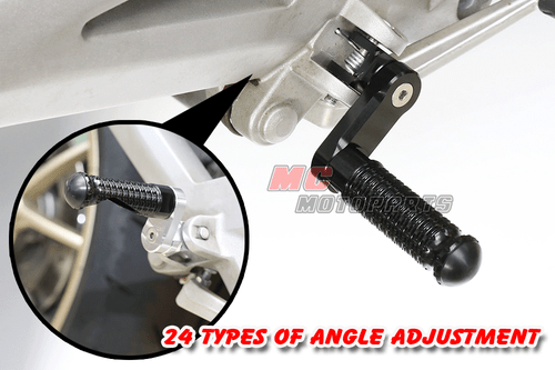 "Black Shadow" Rear Adjustable Footpegs 40mm for Yamaha FZ6 /S Fazer 04-12 13 - Bild 3 von 4