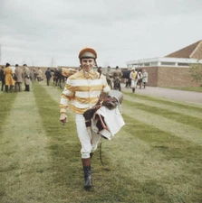 Willie Carson Pictured With His Tack 1972 OLD PHOTO