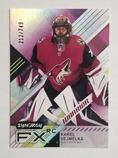 2021-22 Synergy Hockey FX ROOKIES RC Insert Karel Vejmelka FXR-KV 212/749 Coyote
