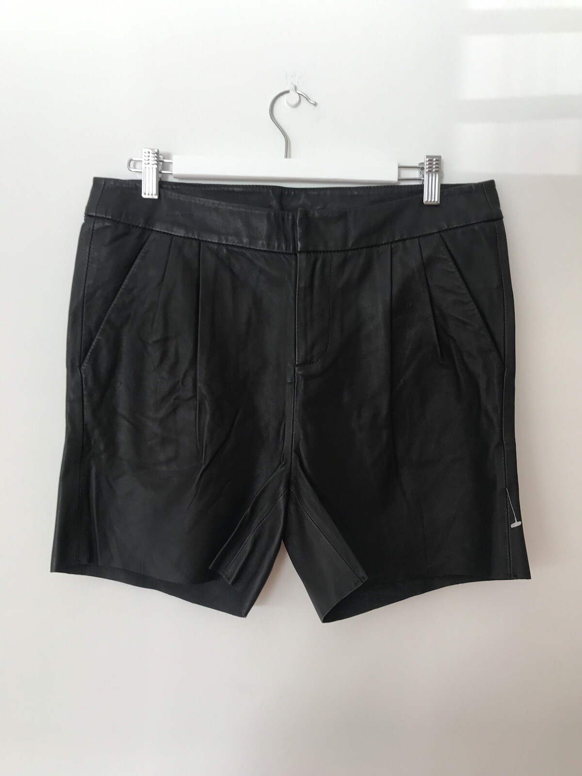 RARE New Bassike Black Lamb Leather 