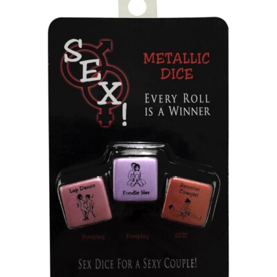 Sex! Metallic Dice Couples Foreplay Game