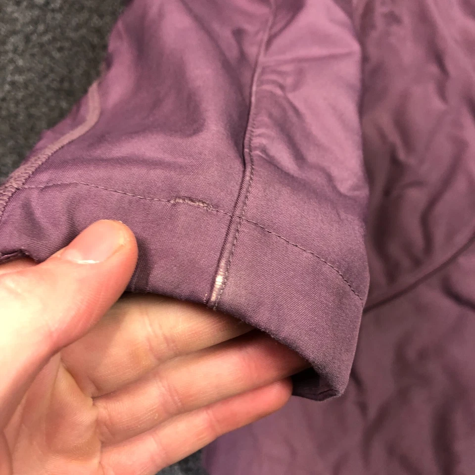 Burton сноуборда куртка женщин средний молнии фиолетовый с капюшоном снег зима с подкладкой - Изображение 4 из 4