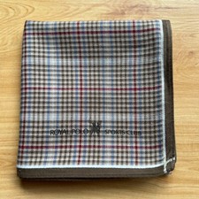 HANDKERCHIEF MEN'S POCKET SQUARE VINTAGE ART CHECKS PLAIN COTTON 17" A-0673