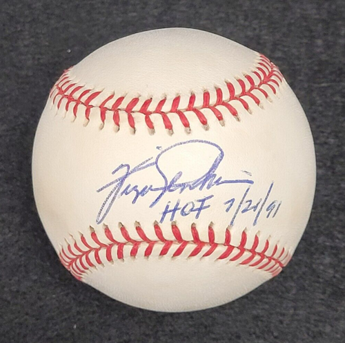 FERGIE JENKINS Signed HOF 91 Official MLB Baseball-HALL OF FAME-CHICAGO CUBS-PSA