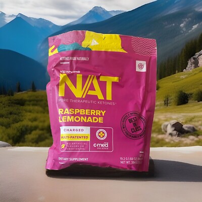 PRUVIT ketone drink  Keto Nat RASPBERRY LEMONADE Charged 20 pack