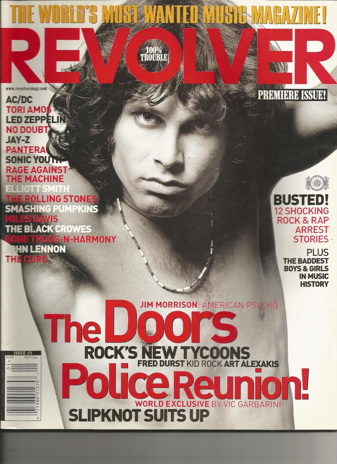 Revolver The Doors Issue #1 AC/DC Tori Amos Led Zeppelin No Doubt Pantera VG+ D