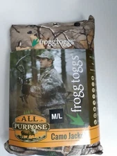 Frogg Toggs All Purpose Camo Jacket RealTree Waterproof Wind Resistant M/L