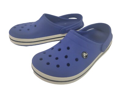 Crocs Crocband Cerulean Blue/Oyster Clog Shoes M 6 W 8