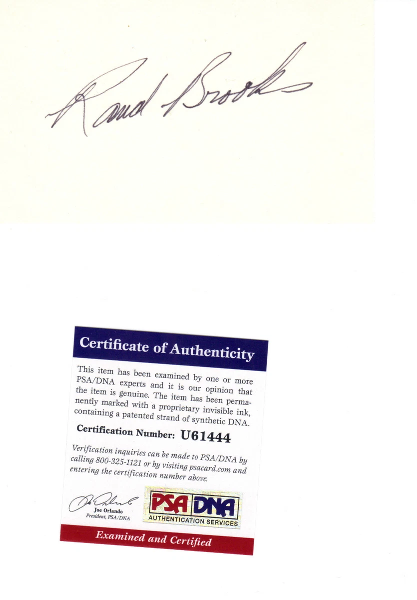 Rand Brooks Gone with Wind Charles Hamilton Autograph 3x5 Card PSA DNA COA db-48