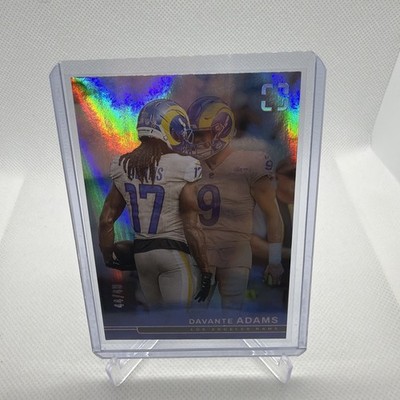 Davante Adams 2025 Panini Photogenic /49 Blue Color Match Rams