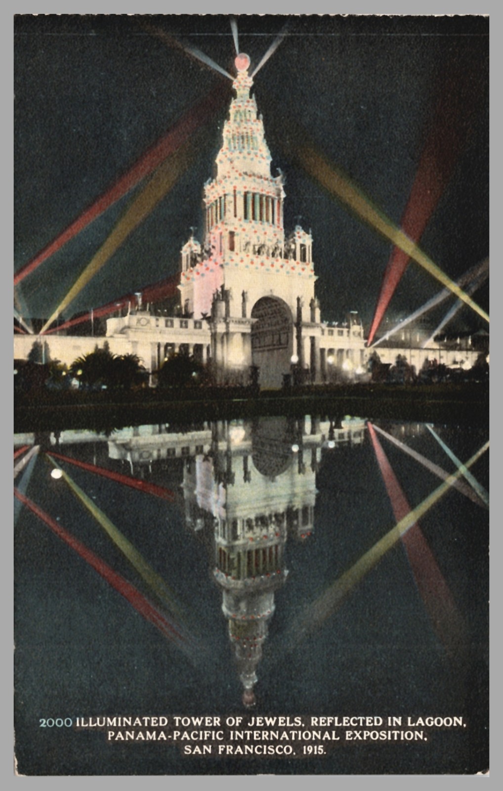 Tower of Jewels Panama-Pacific International Expo San Francisco CA 1915 Postcard